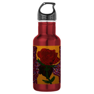 Bouteille D'eau L'amour à jamais dans le jardin