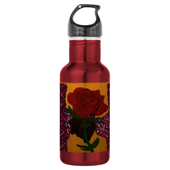 Bouteille D'eau L'amour à jamais dans le jardin (Devant)