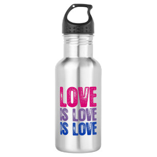 Bouteille D'eau L'amour bisexuel est amour est amour