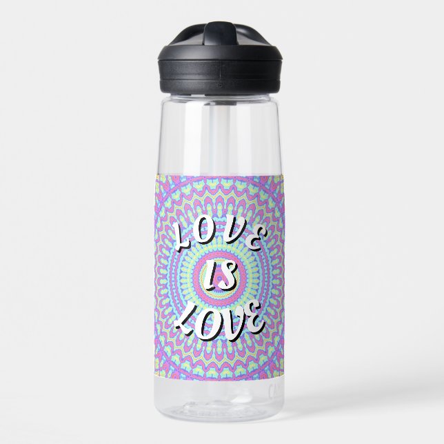 Bouteille D'eau L'amour est l'amour Fierté (Avant)