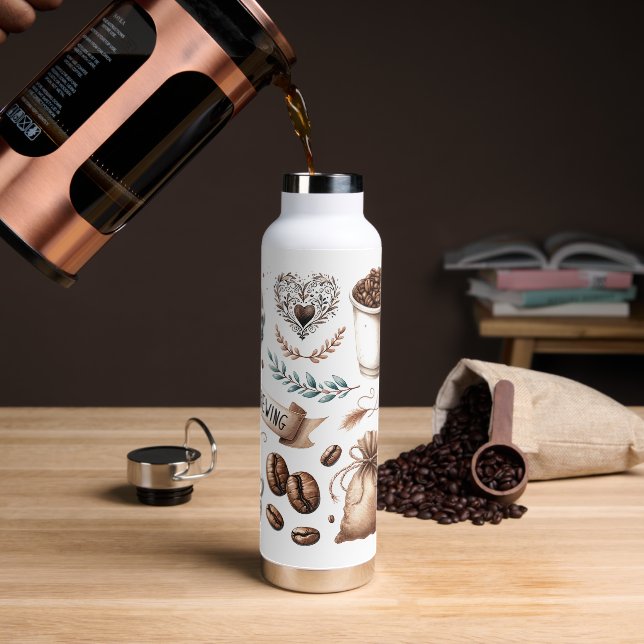 Bouteille D'eau L'amour est un café chaud et froid de Brewing (Gym)
