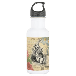 Bouteille D'eau Lapin Blanc Aventures d'Alice au Pays des Merveill