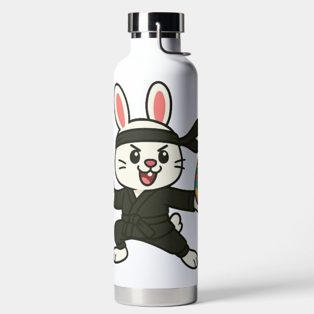 Bouteille D'eau Lapin de Pâques cartoon ninja/lapin (Droite)