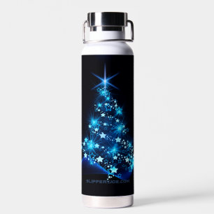 Bouteille D'eau l'arbre de Noël stylisé et lumineux de SlipperyJoe
