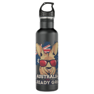 Bouteille D'eau L'Australie Est Déjà Grande Australie Pride Funny