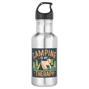 Bouteille D'eau Le Camping Est Ma Thérapie