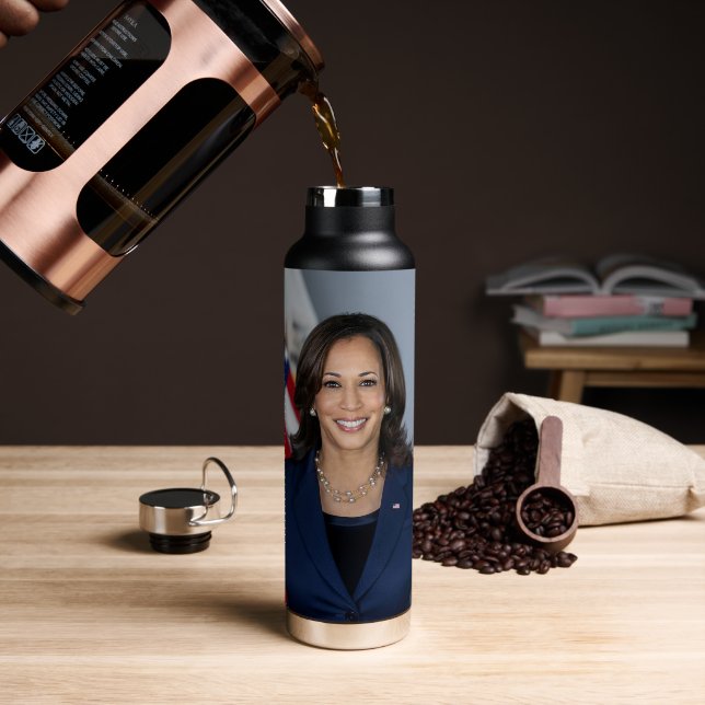 Bouteille D'eau Le candidat du président Kamala Harris US 2024 (Gym)