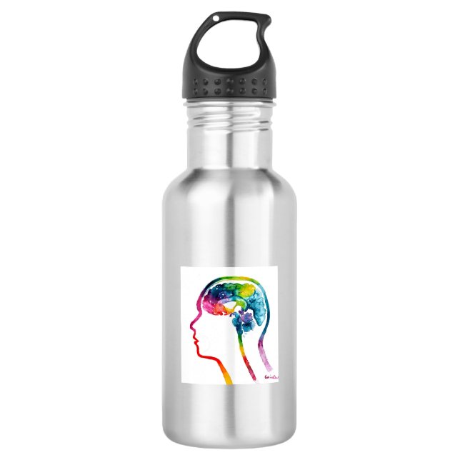 Bouteille D'eau Le cerveau humain (Devant)