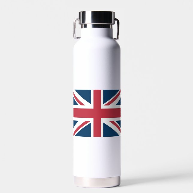 Bouteille D'eau Le drapeau britannique Union Jack (Avant)