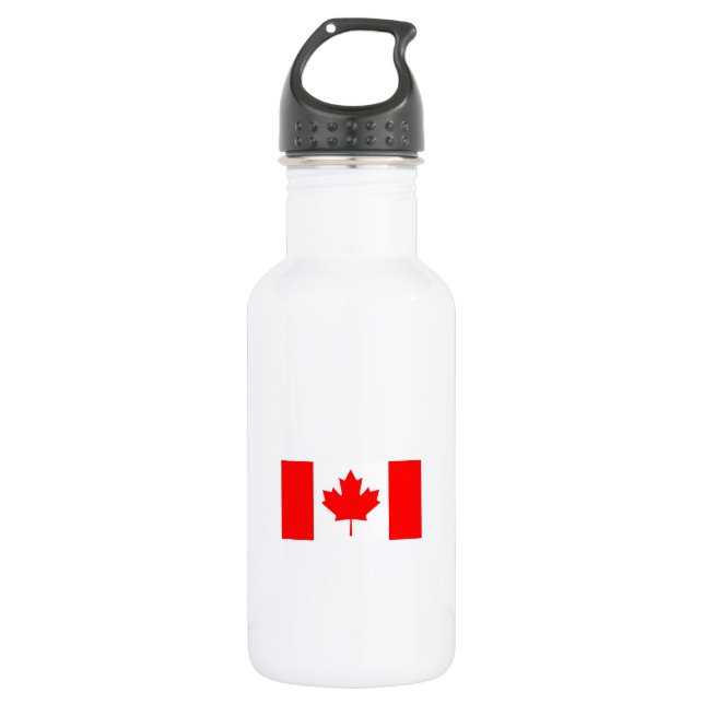 Bouteille D'eau Le drapeau canadien - souvenir du Canada (Devant)