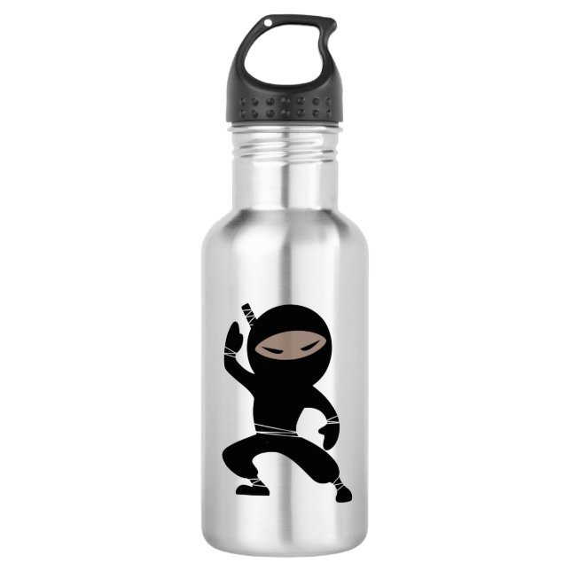 Bouteille D'eau Le Guerrier de la petite Ninja (Devant)