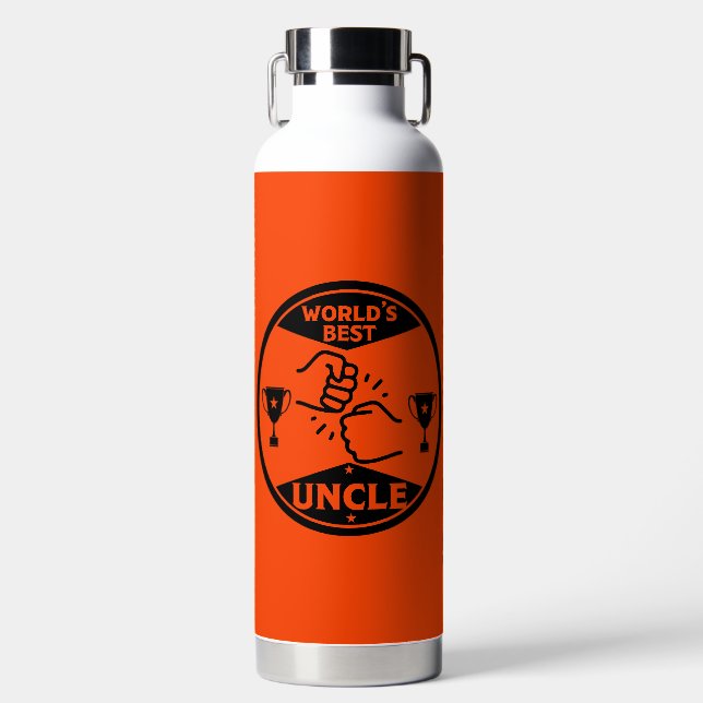 Bouteille D'eau Le meilleur oncle du monde (Avant)