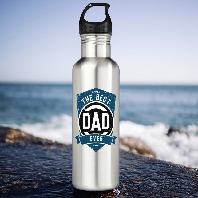 Bouteille D'eau Le meilleur papa jamais moderne cadeau de Fête des (Créateur téléchargé)