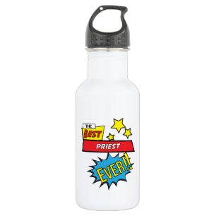 Bouteille D'eau Le meilleur prêtre de tous les temps, #prest