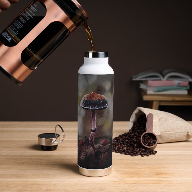 Bouteille D'eau Le Mini Champignon Blessé (Café (pivoté))