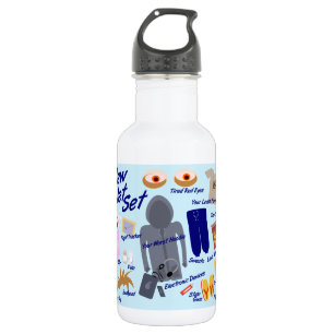 Bouteille D'eau Le New Jet Set Funny Tourist Airline Travel