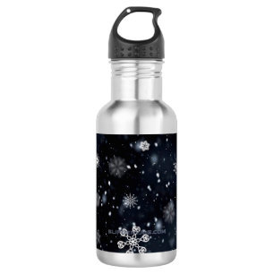 Bouteille D'eau Le Noël de SlipperyJoe, hiver magique paisible à