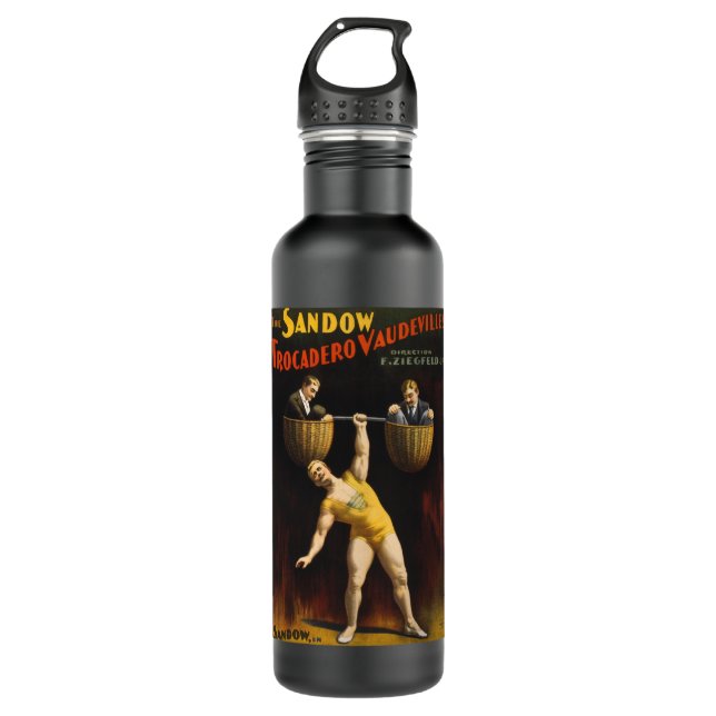 Bouteille D'eau Le Sandow Eugen Sandow Vaudeville Weightlifter (Devant)