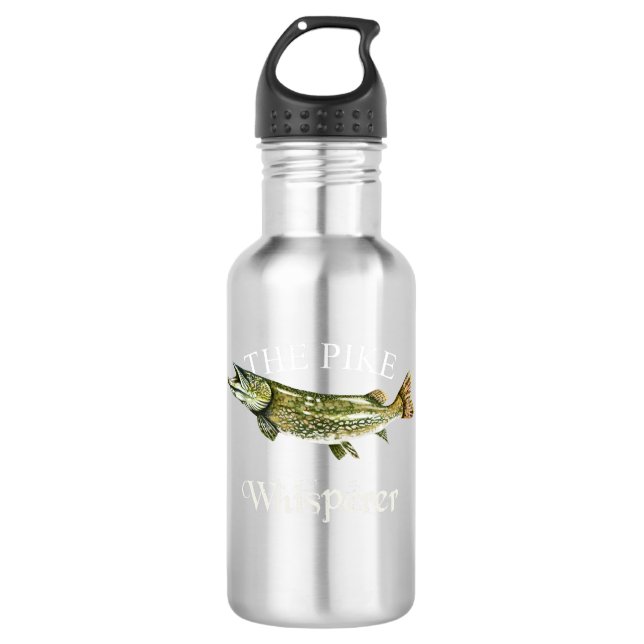 Bouteille D'eau Le Whisperer de brochet foncé (Devant)