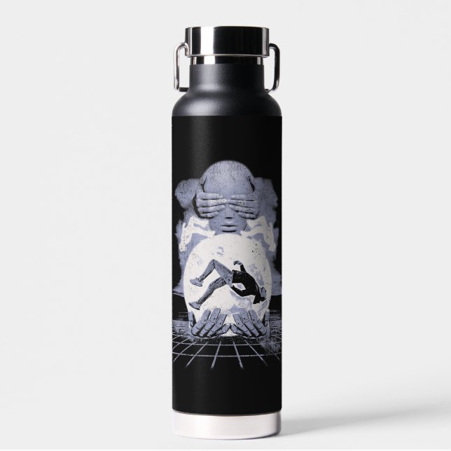 Bouteille D'eau L'Effondrement - Design Techno-Dystopian Streetwea (Avant)