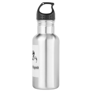 Bouteille D'eau Légende d'aventure – Emblème gothique de crâne de