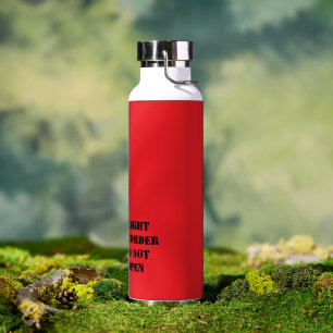 Bouteille d'eau - "L'enregistreur de vol ne s'ouvr