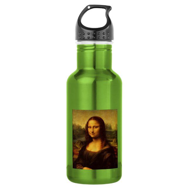 Bouteille D'eau Leonardo Da Vinci Mona Lisa Peinture d'Art (Devant)
