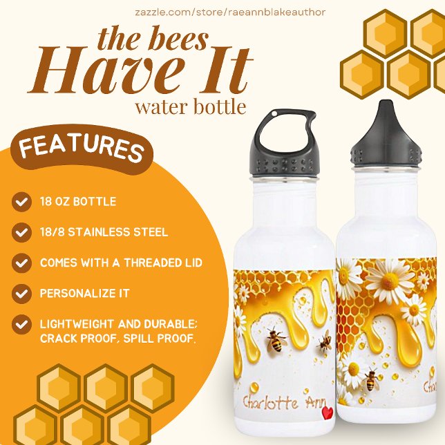 Bouteille d'eau 'Les Abeilles L'Emportent' (Créateur téléchargé)