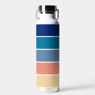 Bouteille D'eau les années 70 80s Retro Striped Stripes