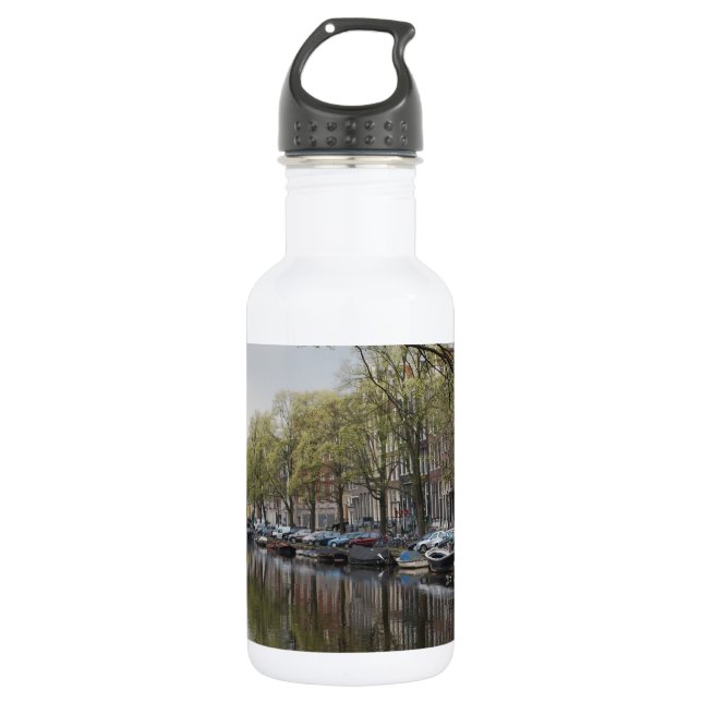 Bouteille D'eau Les canaux d'Amsterdam (Devant)