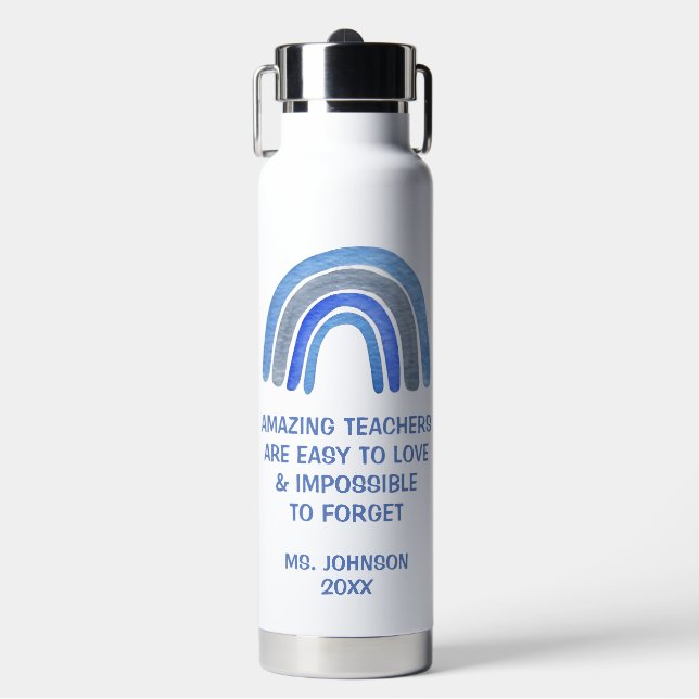 Bouteille D'eau Les enseignants incroyables sont faciles à aimer A (Salle de sport)