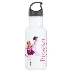 Bouteille D'eau Les filles de ballerine appelées blanc boit la