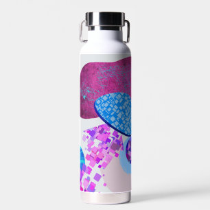 Bouteille D'eau Les Formes Modernes Purple Et Cyan