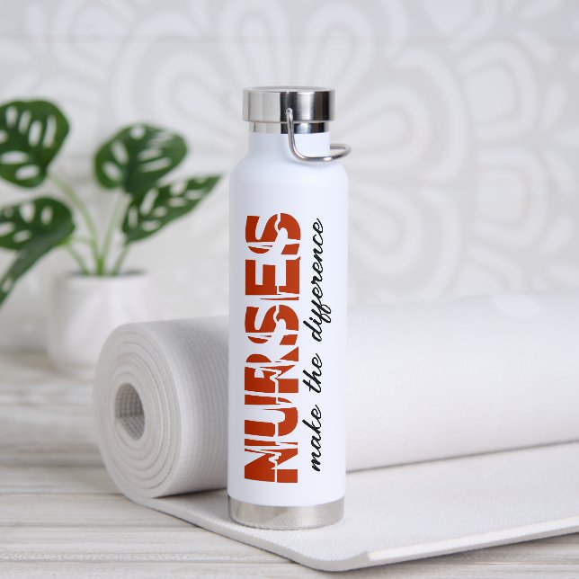 Bouteille D'eau Les Infirmières Font La Différence (Yoga)