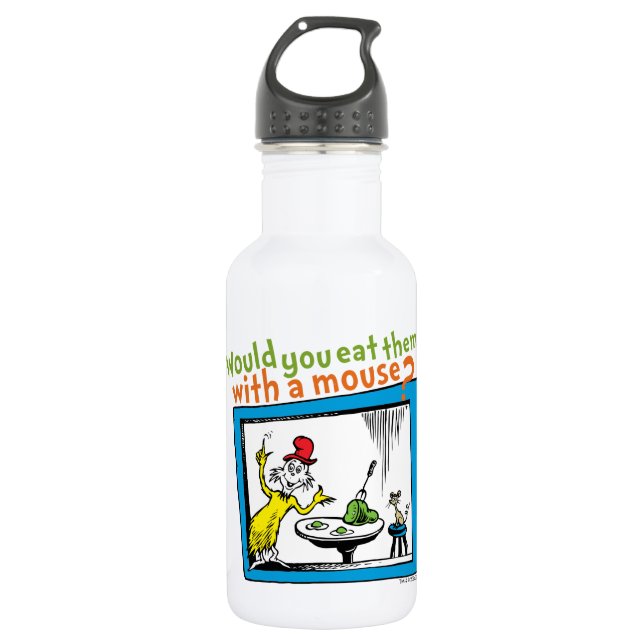 Bouteille D'eau Les mangeriez-vous avec une souris? (Devant)