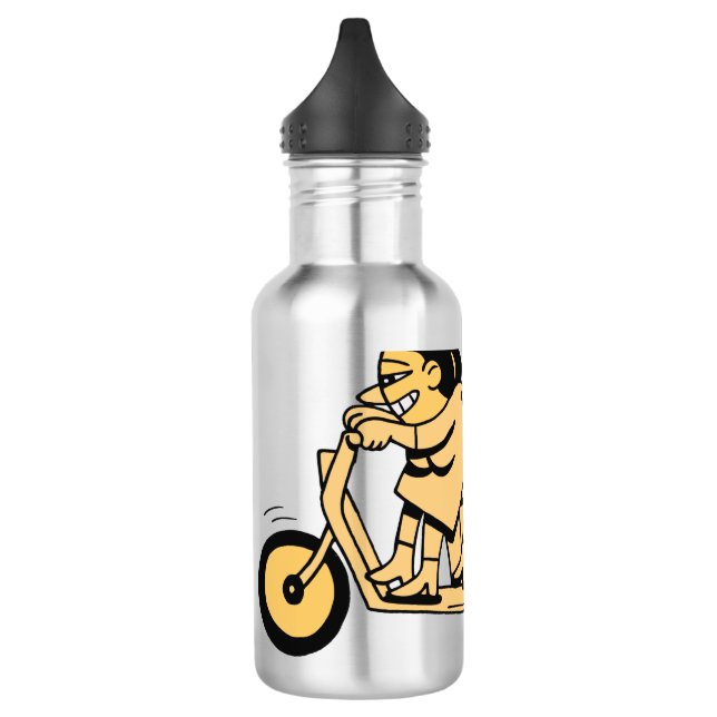 Bouteille D'eau Les motards. Allez-y. (Gauche)