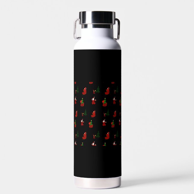 Bouteille D'eau Les Patters d'Ugly Christmas (Avant)
