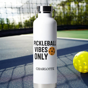 Bouteille D'eau Les vitres du joueur de Pickleball citent le nom