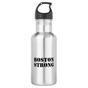 Bouteille D'eau Lettres noires "Boston Strong" -