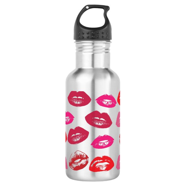 Bouteille D'eau Lèvres baisables (Lèvres baissantes, Rouge et Roug (Devant)
