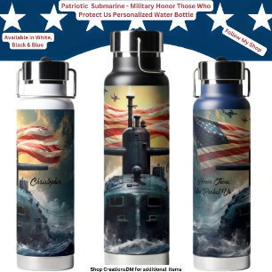 Bouteille D'eau L'Honneur Militaire Ceux Qui Nous Protègent Person