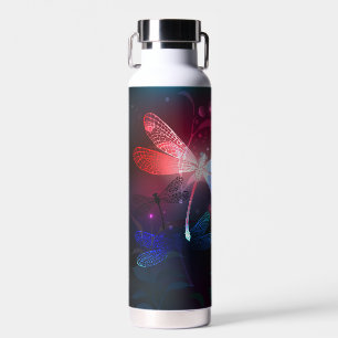 Bouteille D'eau libellule rouge brillante