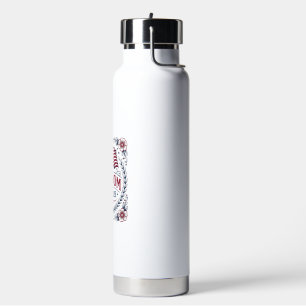 Bouteille D'eau Liberté 1776 Chemise Fleurie Drapeau Patriotique V