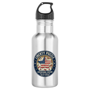 Bouteille D'eau Liberté Puzzle Patriotique Puzzle Jigsaw V