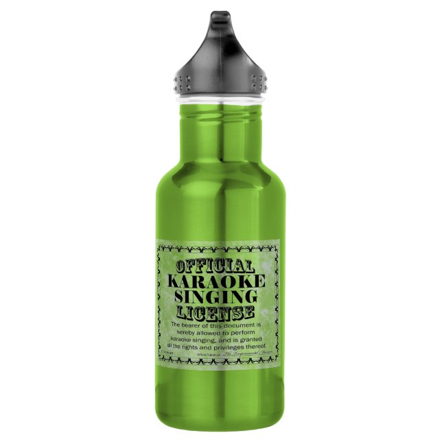 Bouteille D'eau Licence de chant karaoké (Droite)