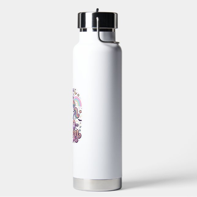 Bouteille D'eau Licorne Boo-licorne Vecteur Premium Conception Vec (Gym)