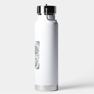 Bouteille D'eau Licorne Bunnycorn Jardin Kawaii Typographie Design
