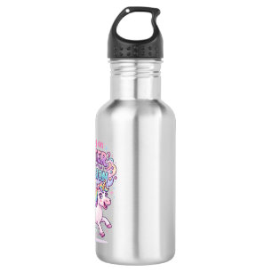 Bouteille D'eau Licorne courant sur Paillettes et Illusion Charme