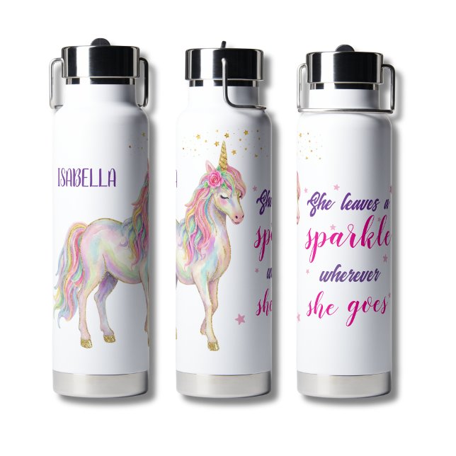 Bouteille d'eau Licorne Filles Mignonnes (Créateur téléchargé)