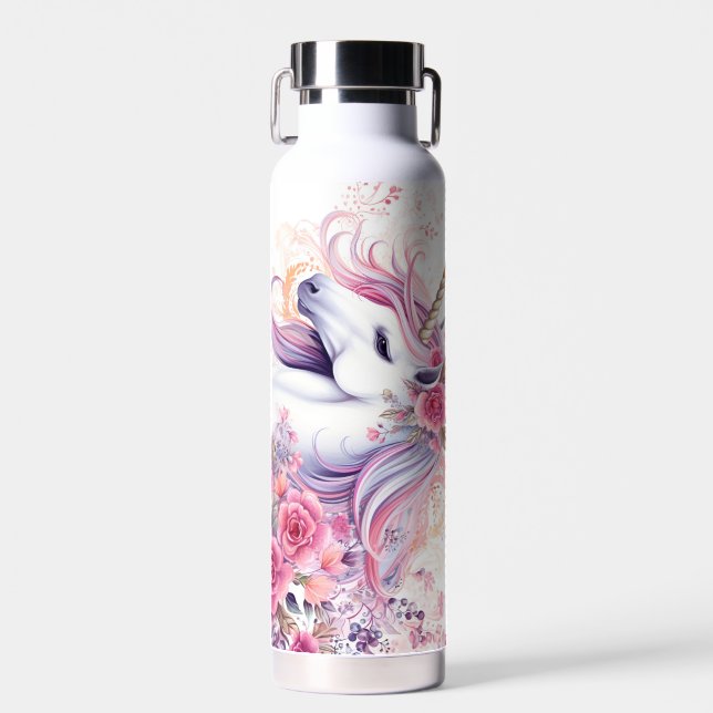Bouteille D'eau Licorne Magique Mignonne (Avant)